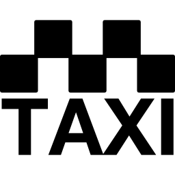 signe de taxi Icône