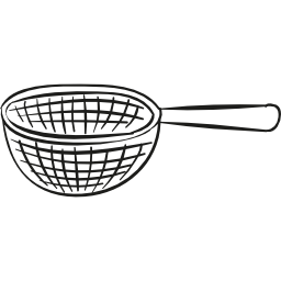 Strainer with handle icon