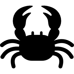 krabbe mit zwei krallen icon