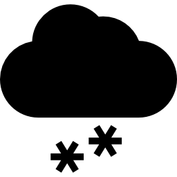 Śnieżna chmura ikona