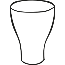 vaso ancho icono