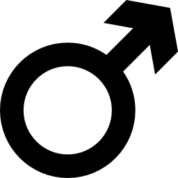 símbolo de género masculino icono