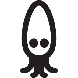 calamar de dibujos animados icono