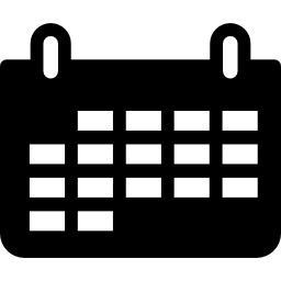 calendario colgante icono