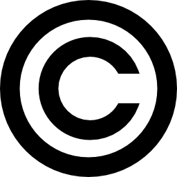 símbolo de copyright icono