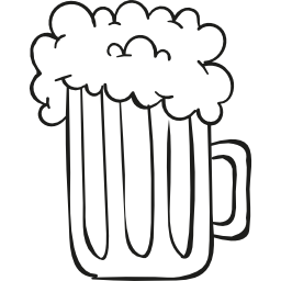 schaumiges bierglas icon