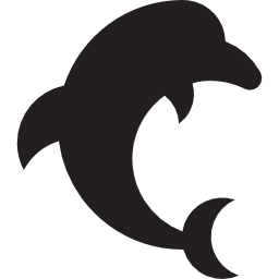 Jumping dolphin icon