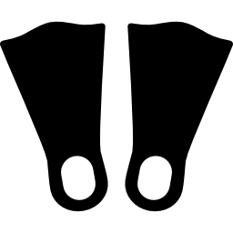 dwie płetwy nurkowe ikona