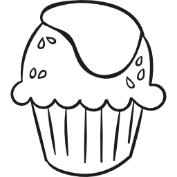 cupcake mit sahne icon