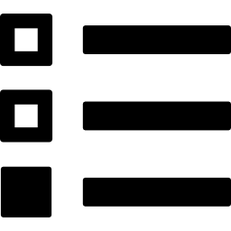 체크 박스가있는 목록 icon