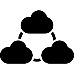 połączone chmury ikona