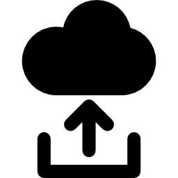 uploaden van ooutbox naar cloud icoon