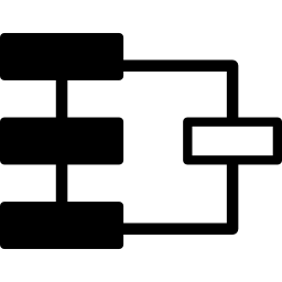 diagrama de conectividad icono
