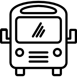 avant de l'autobus scolaire Icône