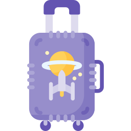 Space tourism icon