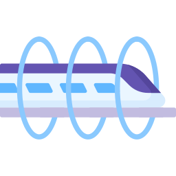 Hyper speed train icon