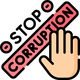 stop corruptie icoon