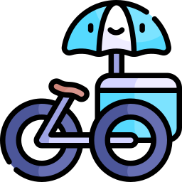 Ice cream cart icon