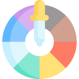 palette de couleurs Icône