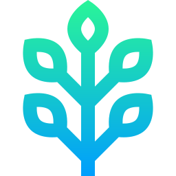 Tropical leaves icon