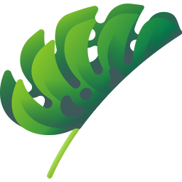 Tropical leaves icon