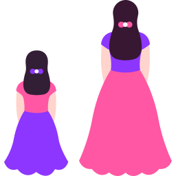 mãe e filha Ícone
