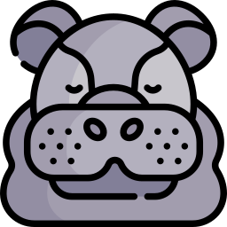 hipopótamo icono