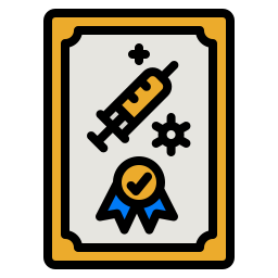 Medical certificate icon