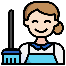 Cleaning staff icon