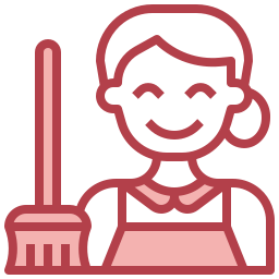 Cleaning staff icon