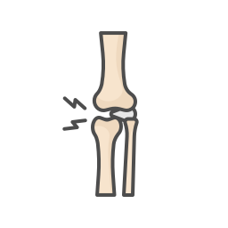articulación de la rodilla icono