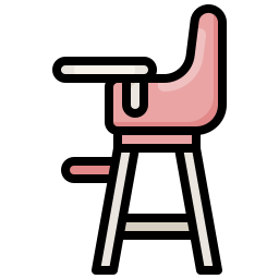 Baby chair icon