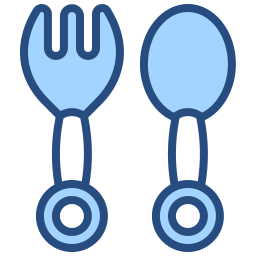 Baby cutlery icon