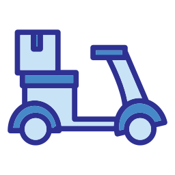 Delivery bike icon