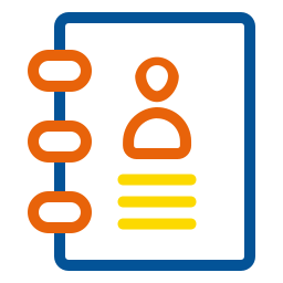 contacter le carnet Icône