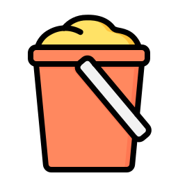 Sand bucket icon