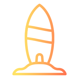 Surfing board icon