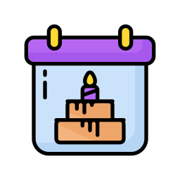 Birthday date icon