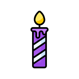 vela de cumpleaños icono