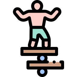 evenwichtsoefening icoon