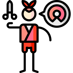 Pink collar icon