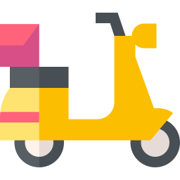 Delivery bike icon