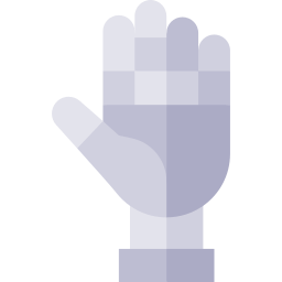 mão protética Ícone