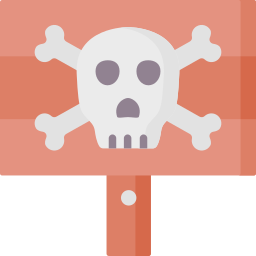 Danger sign icon