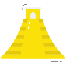 Mayan pyramid icon