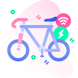 Electric bike icon