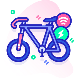 Electric bike icon