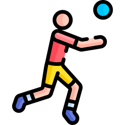 volleybalspeler icoon