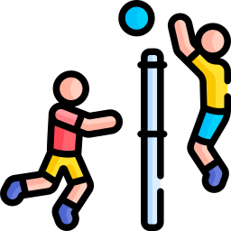 volleybalspeler icoon