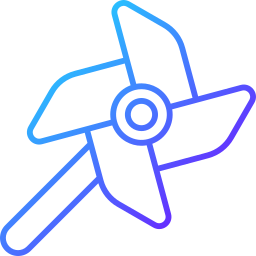 Toy windmill icon